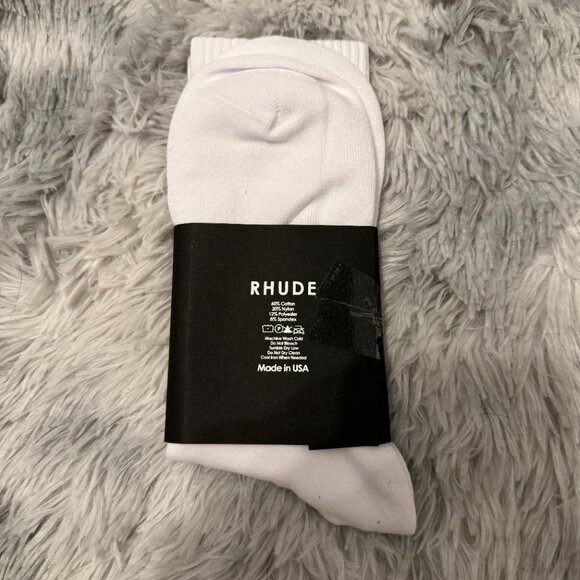 Rhude Red and Blue Arrow Logo Socks - Picture 2 of 3